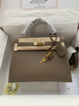 HERMÈS Kelly Gold-tone Hardware 25 28