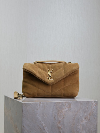 Y*L loulou mini puffer (suede)  23×15.5×8.5cm