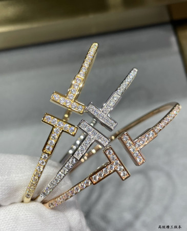 t*f*ny & co. double t Di*m*nd half bracelet