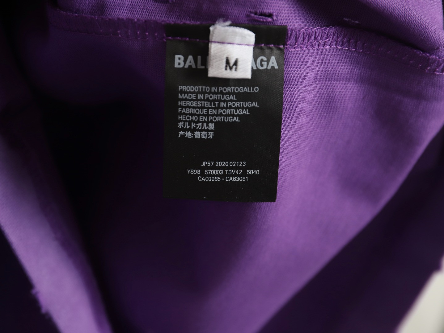 Ba*len*cia*ga 23ss short-sleeved t-shirt