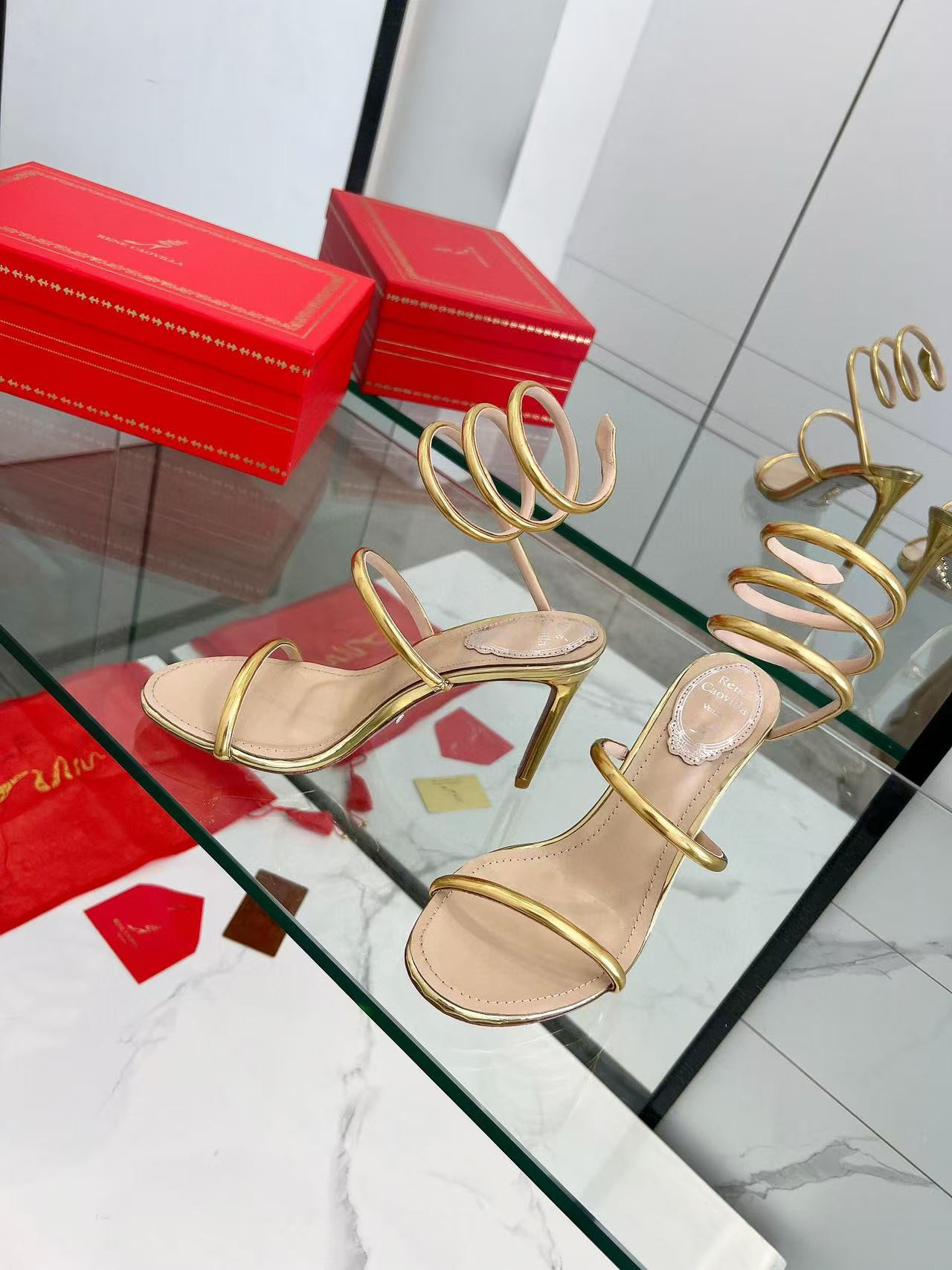 UA RENÉ CAOVILLA Cleo Pumps Sandals 95mm