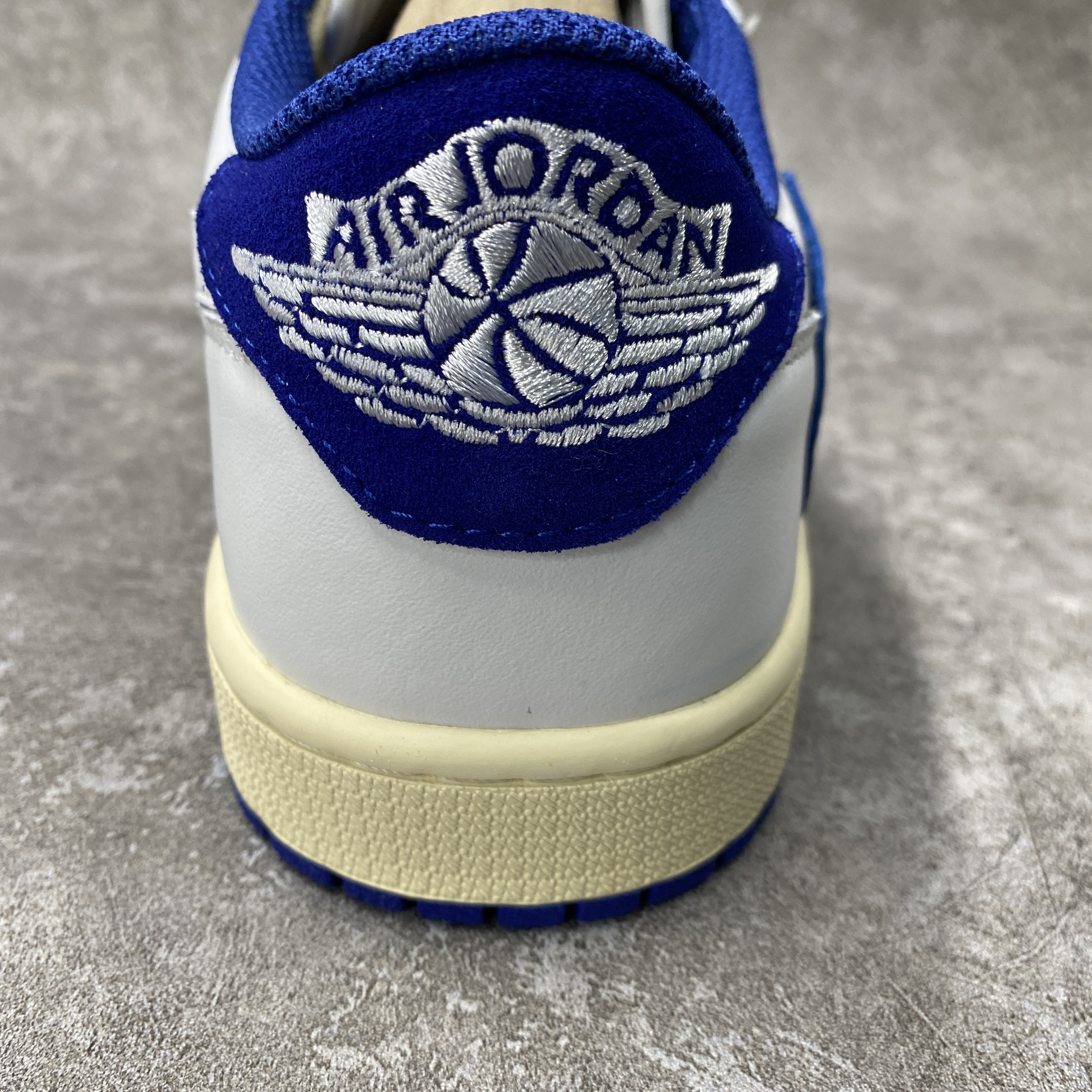 Travis Scott x Air Jordan 1 Low White Blue