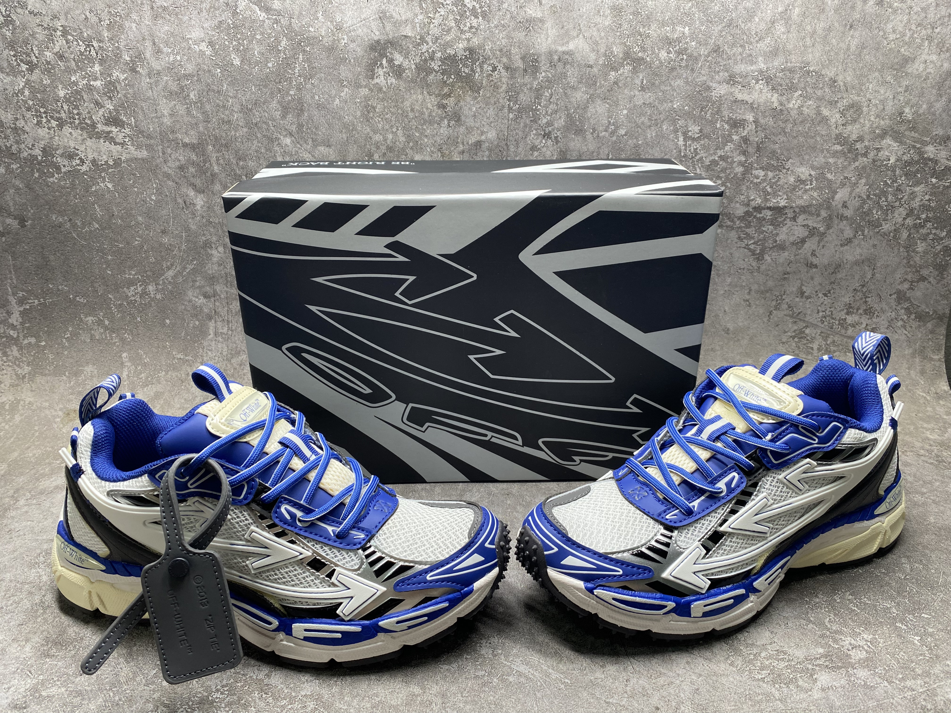 UA Off-White "BE RIGHT BACK"