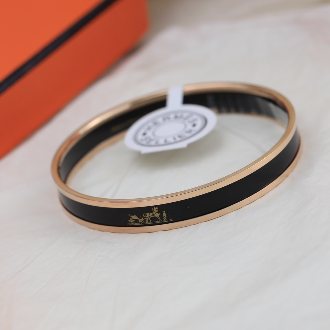H**mes enamel bracelet(customized products cannot be returned or exchanged)