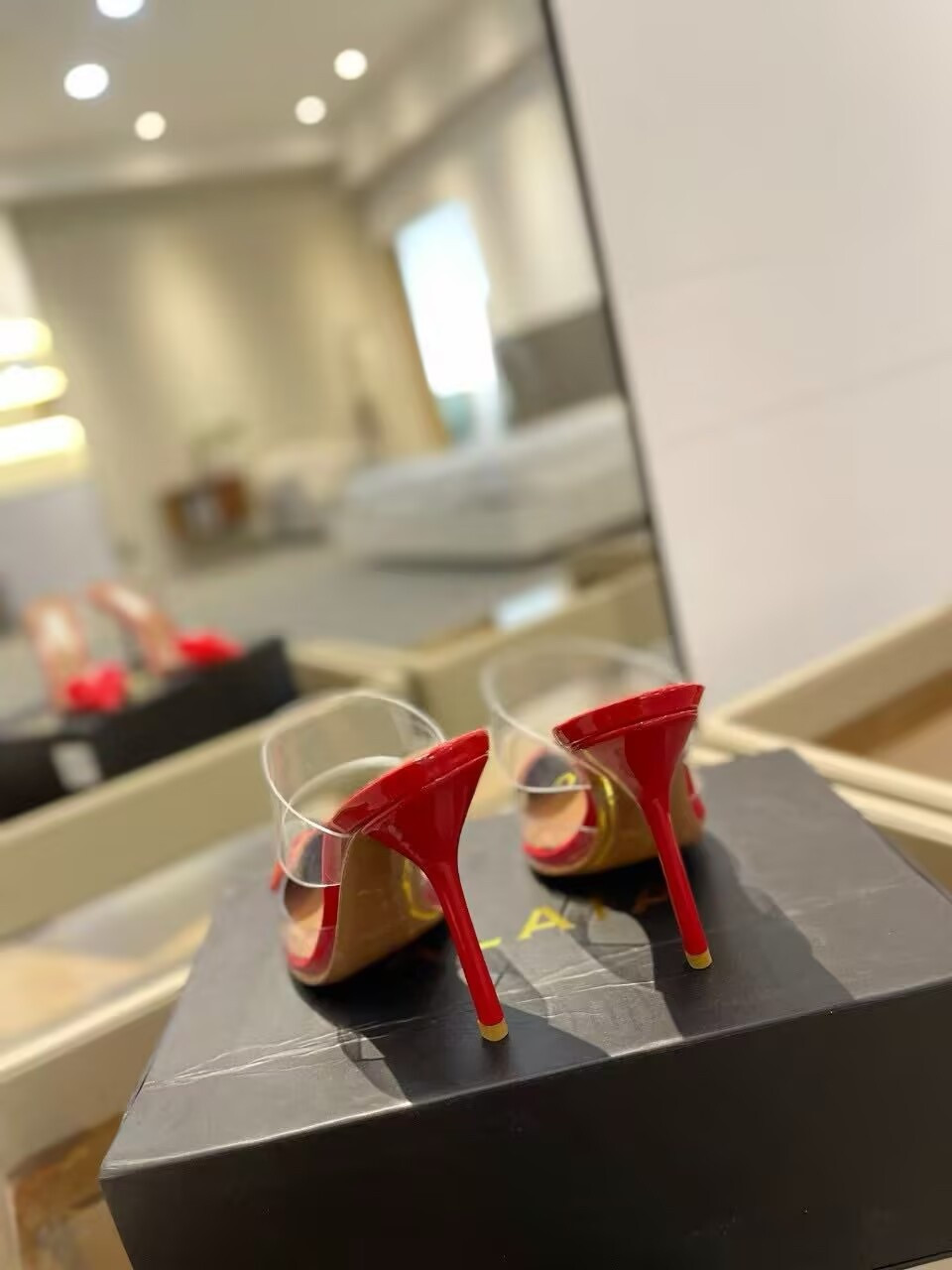 UA ALAÏA Le Coeur Mule Heart-Toe Slingback Pump 10.5cm Heel