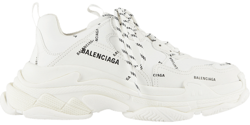 Balenciga Triple S Allover Logo White