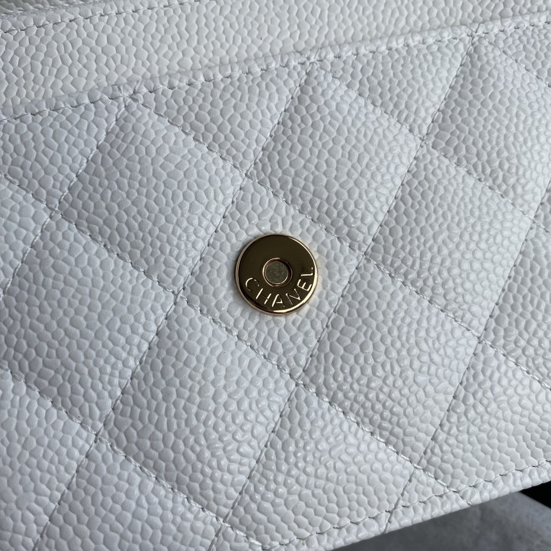 Ch*el woc classic wallet on chain 12.3x19.2x3.5cm