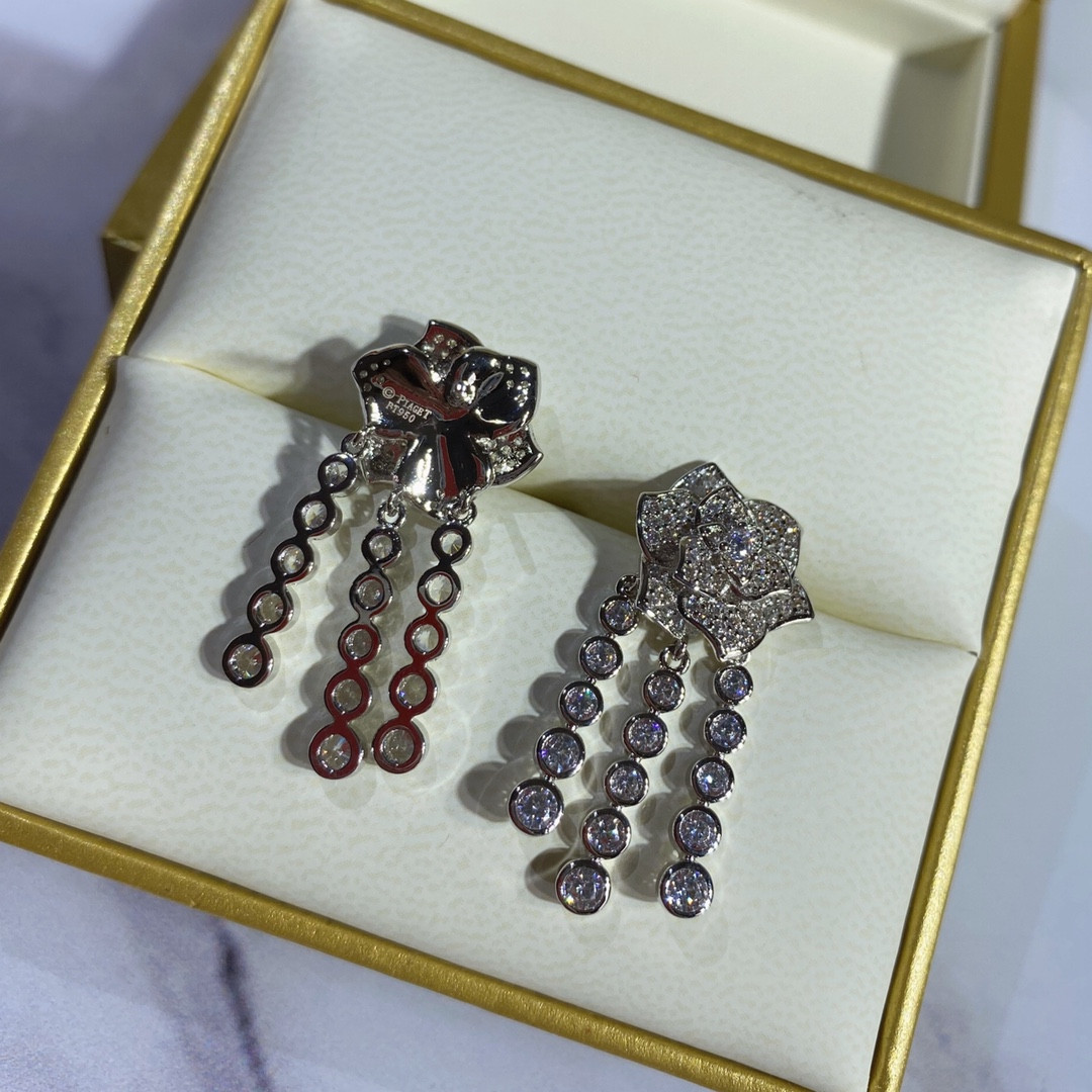 Piaget tassel rose Earrings