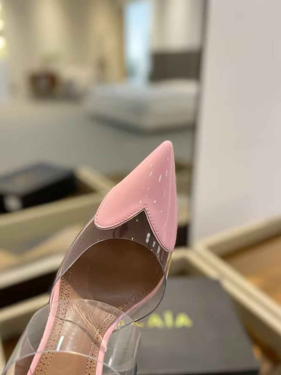 UA ALAÏA Le Coeur Mule Heart-Toe Slingback Pump 10.5cm Heel