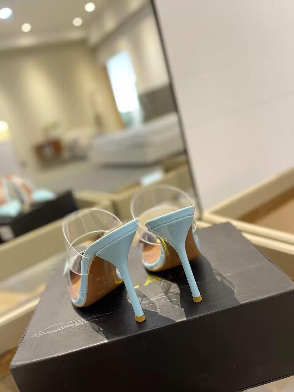 UA ALAÏA Le Coeur Mule Heart-Toe Slingback Pump 10.5cm Heel