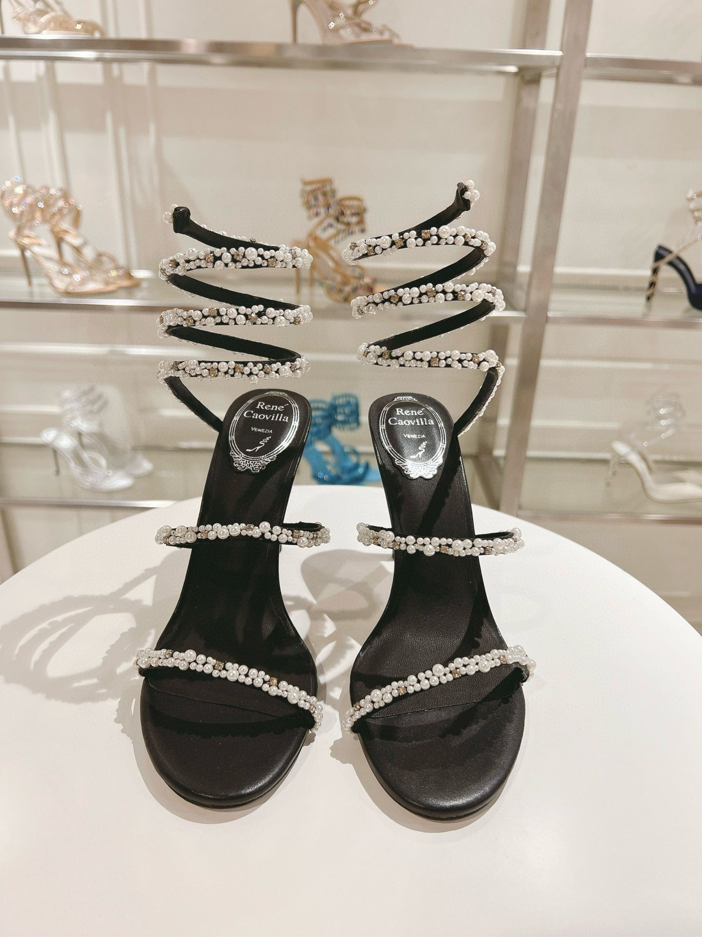 UA RENÉ CAOVILLA CHANDELIER SANDAL 95mm