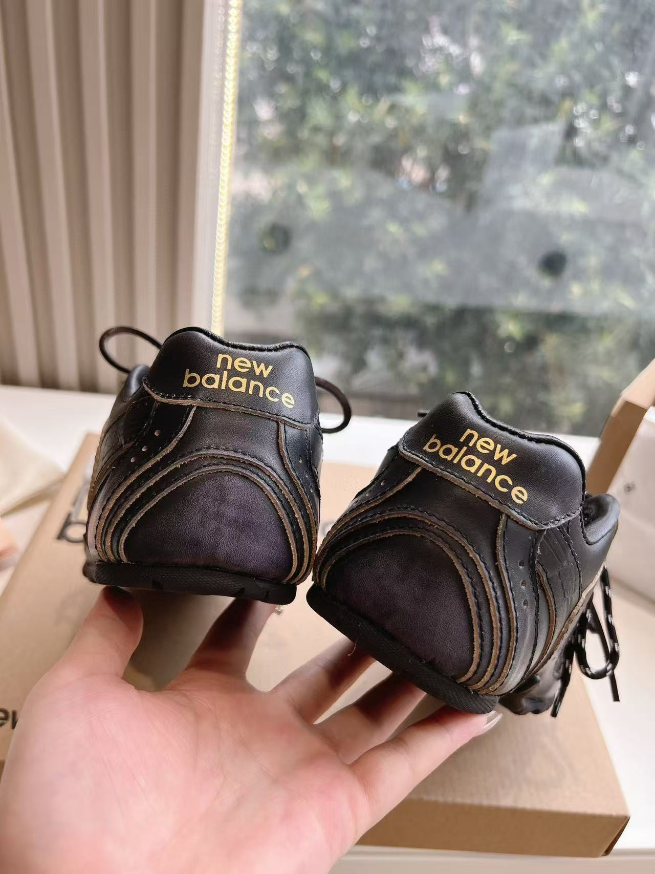 UA Miu Miu x New Balance 530 SL leather sneakers