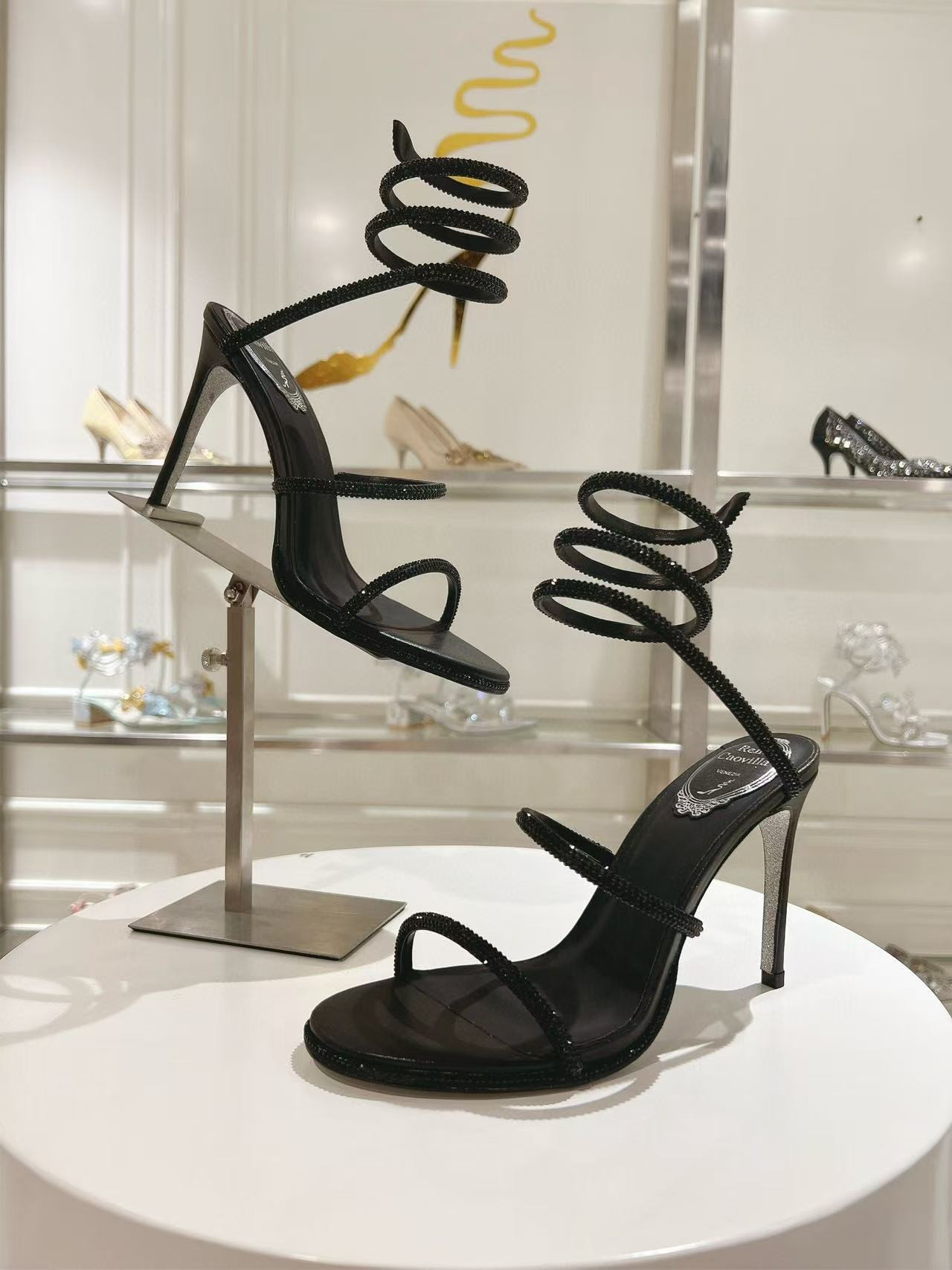 UA RENÉ CAOVILLA Cleo Pumps Sandals 95mm