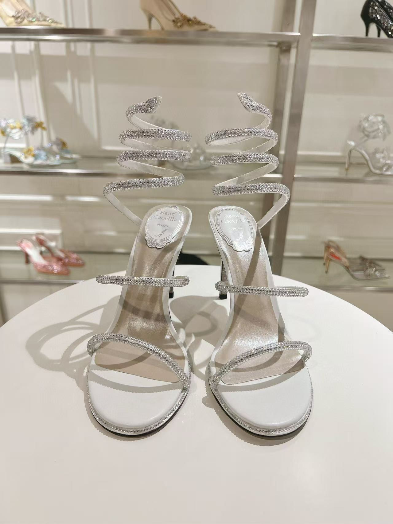 UA RENÉ CAOVILLA Cleo Pumps Sandals 95mm