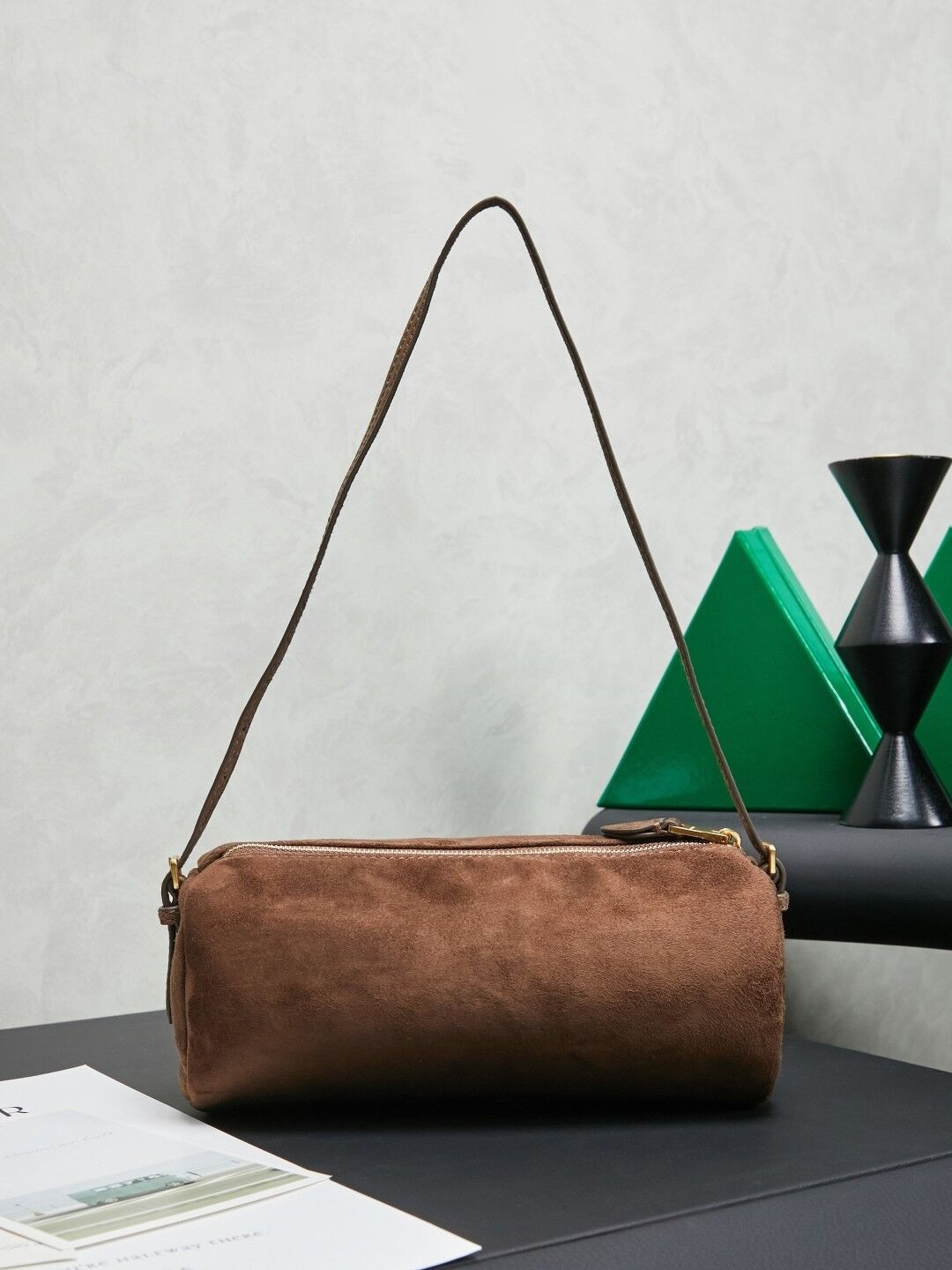 Miu Miu Suede pouch 22x9x9cm