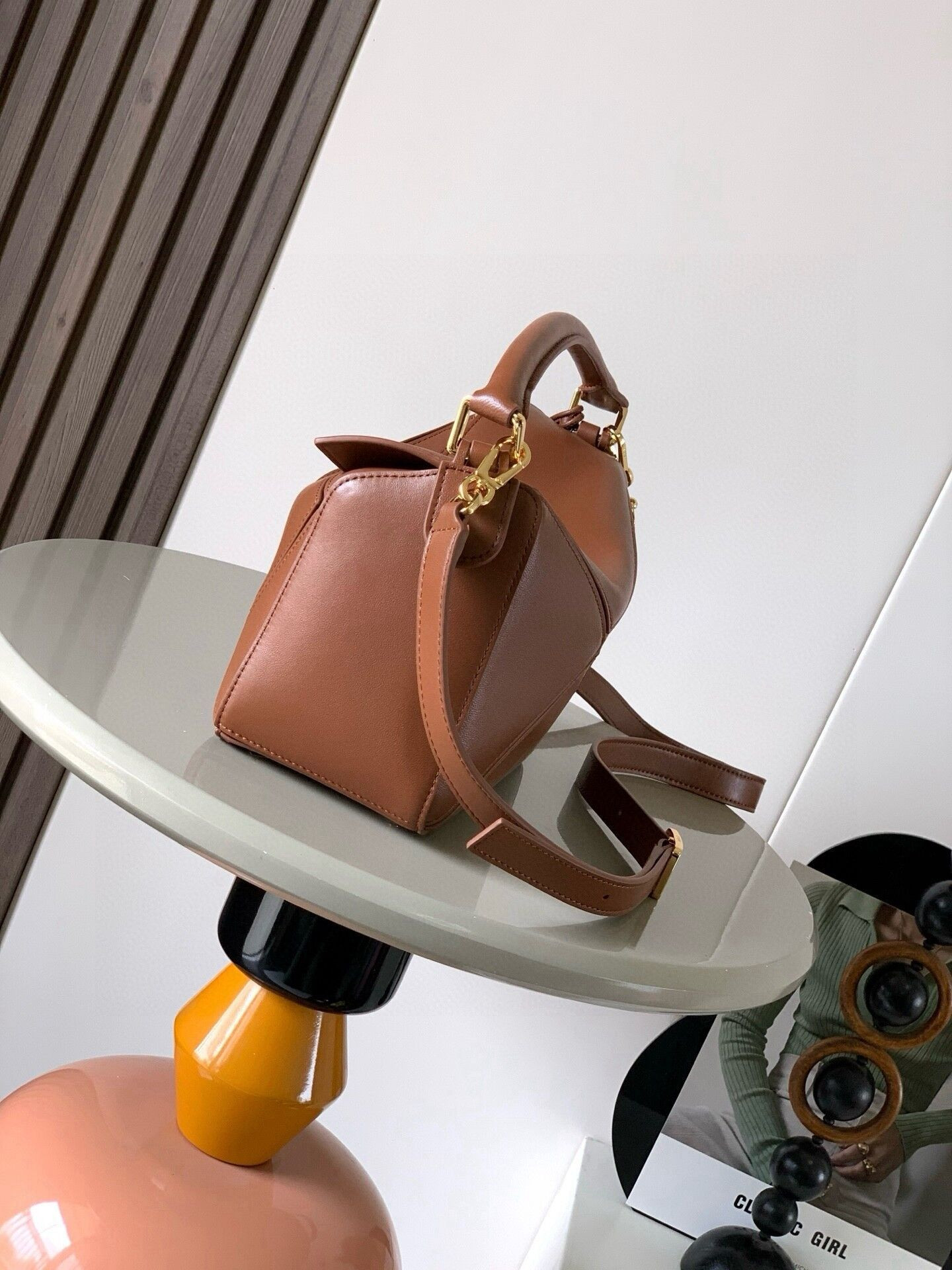L0ew* small featherlight puzzle bag in nappa lambskin 16.5x24x10.5cm