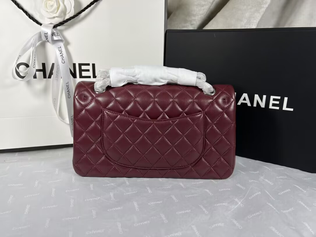 Ch*el classic 11.12 handbag 15.5 × 25.5 × 6.5 cm
