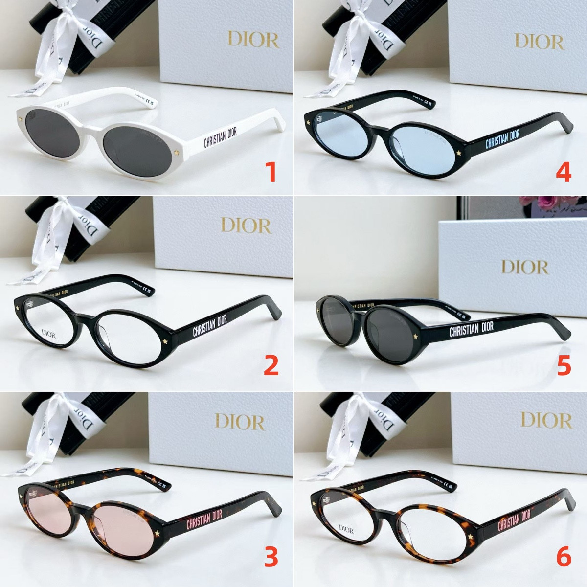 D*or D*orpacific r1f oval glasses