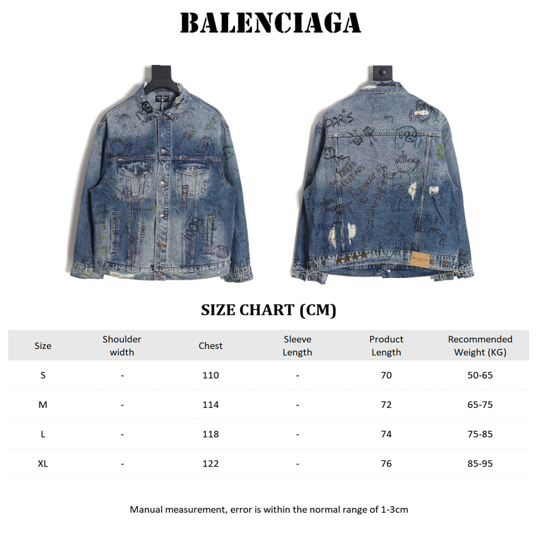 Ba*len*cia*ga denim coats