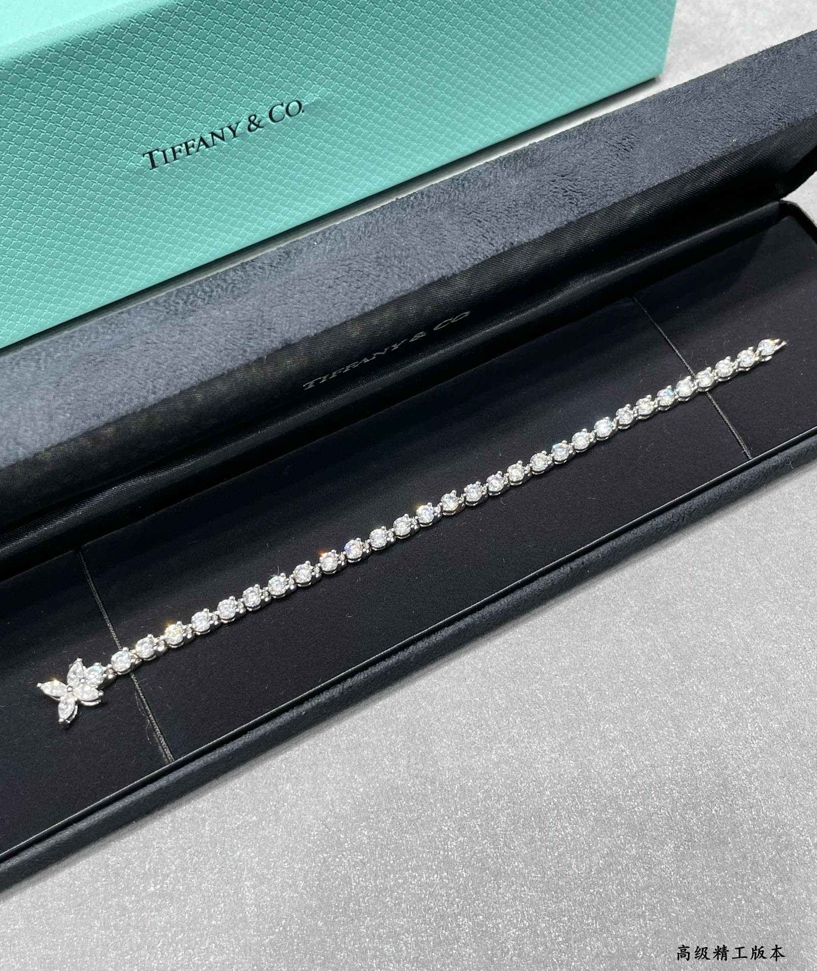 t*f*ny & co. soleste marquise Di*m*nd full bracelet ag925
