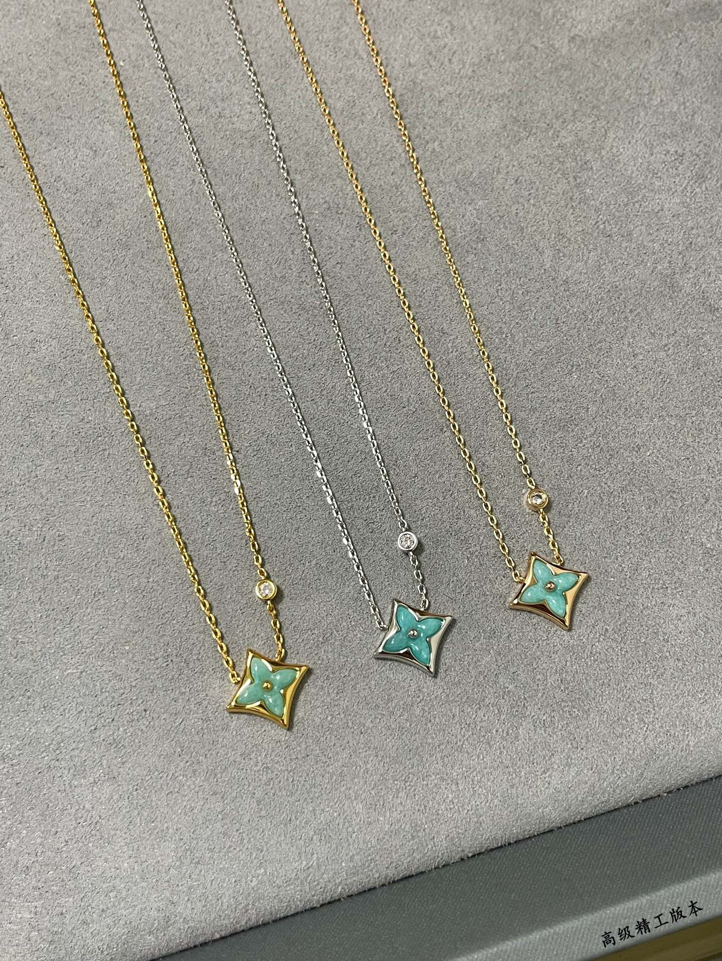 l0*is V*t0n amazonite square necklace
