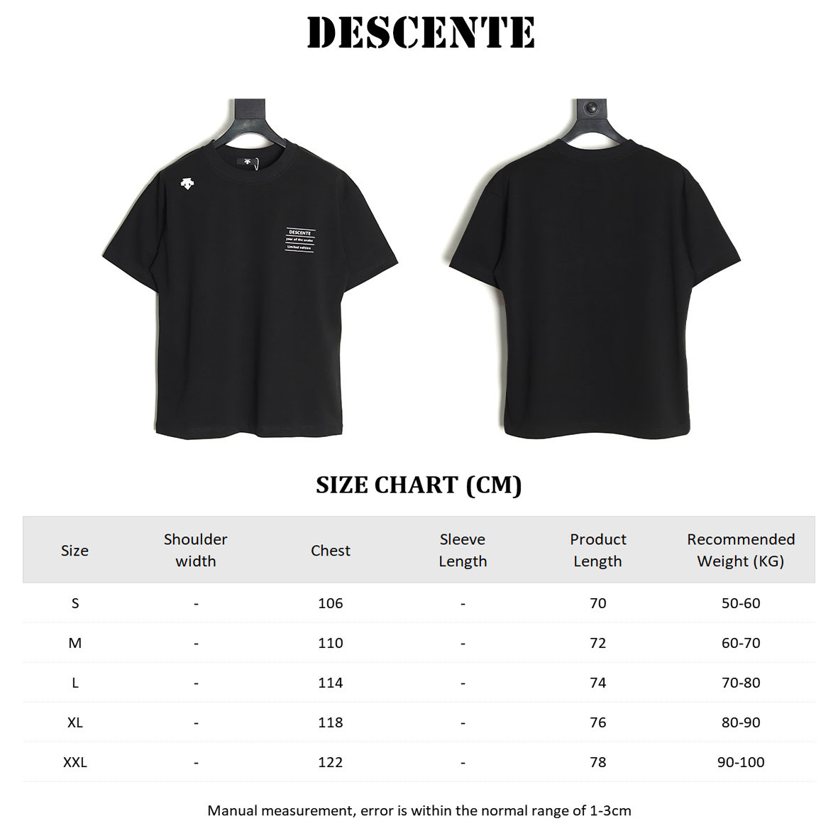 DESCENTE 25ss Short-sleeved T-shirt