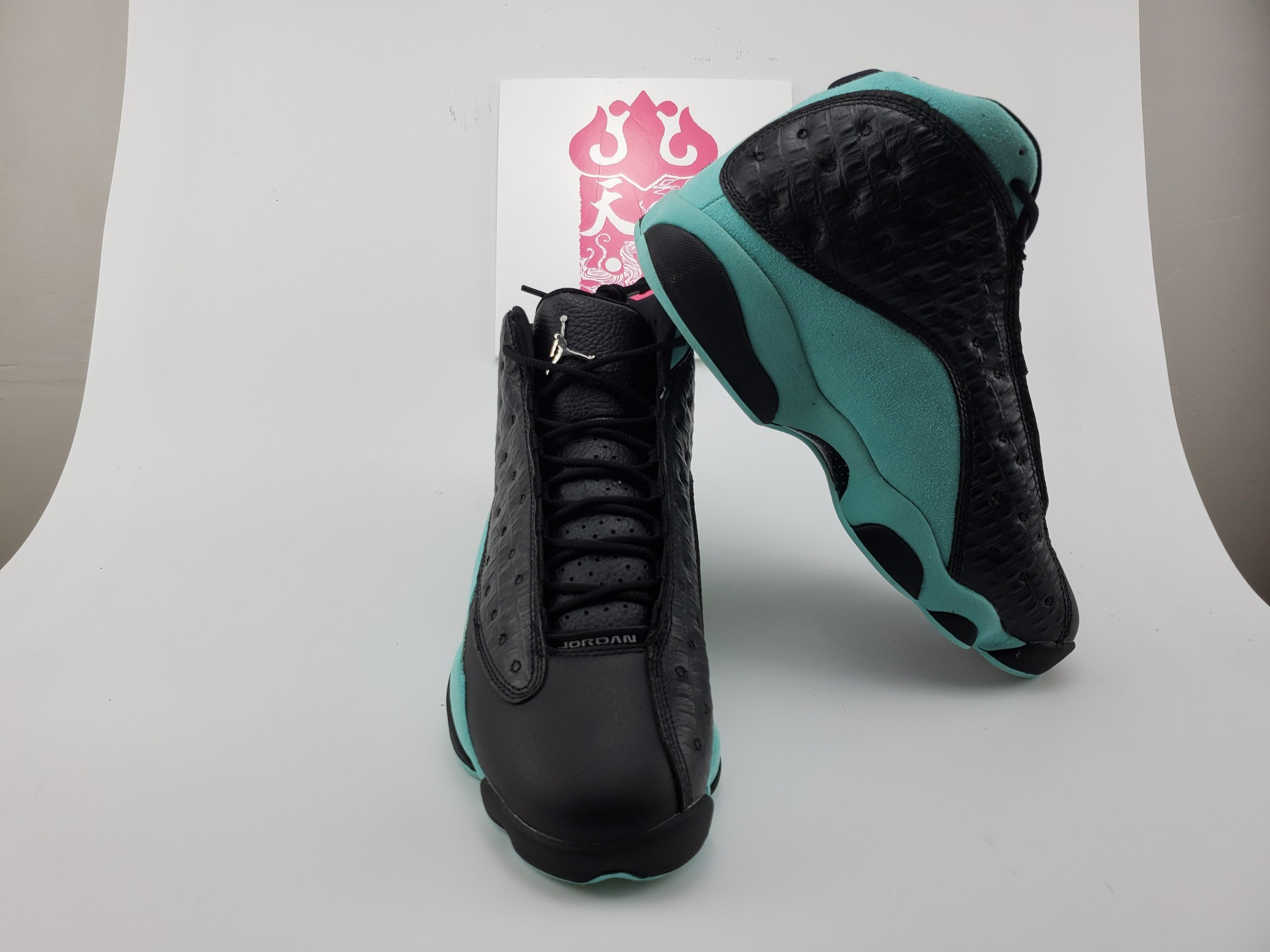 Air Jordan 13 Retro Black Island Green