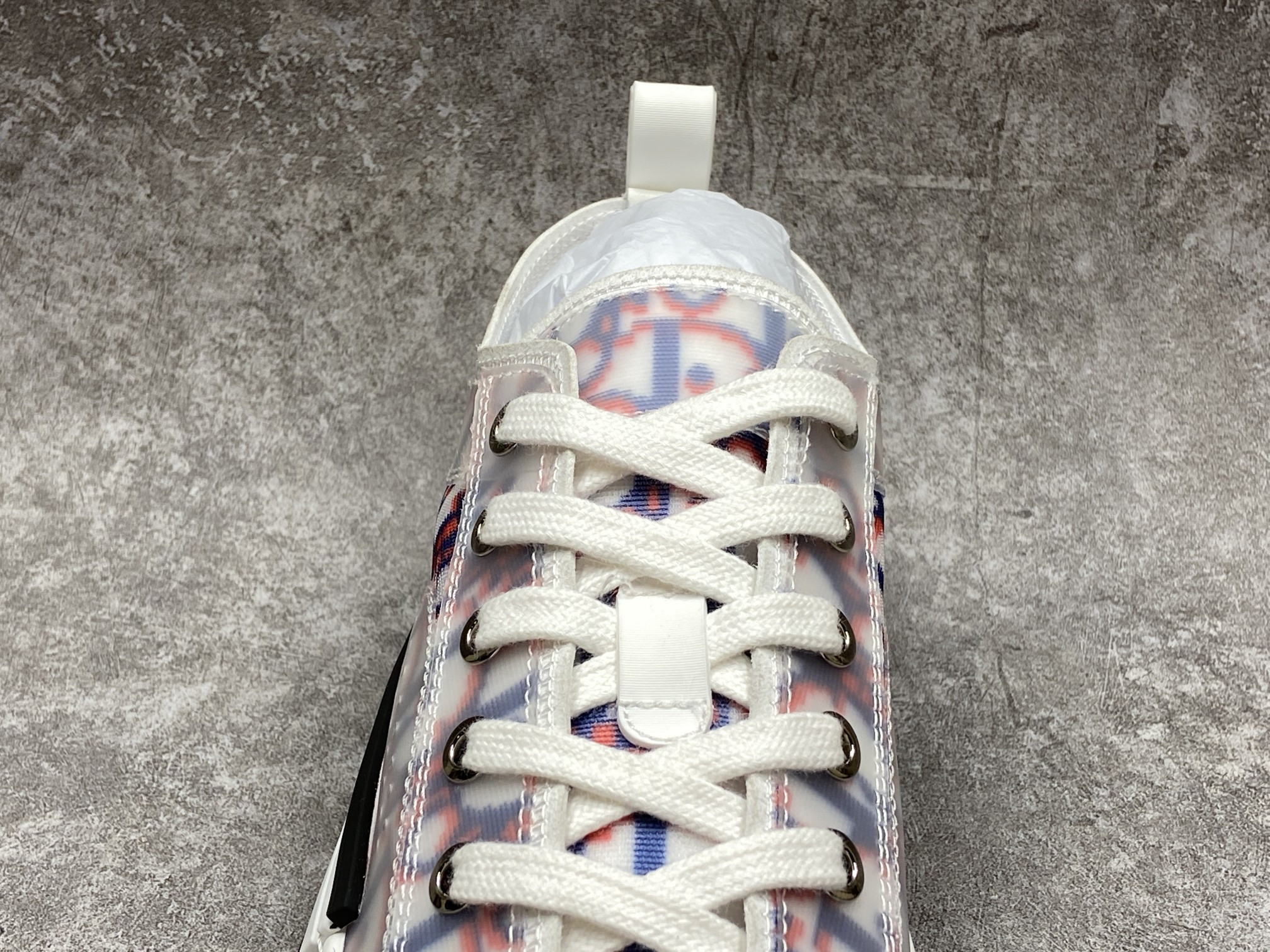 D*or b23 low top red blue oblique