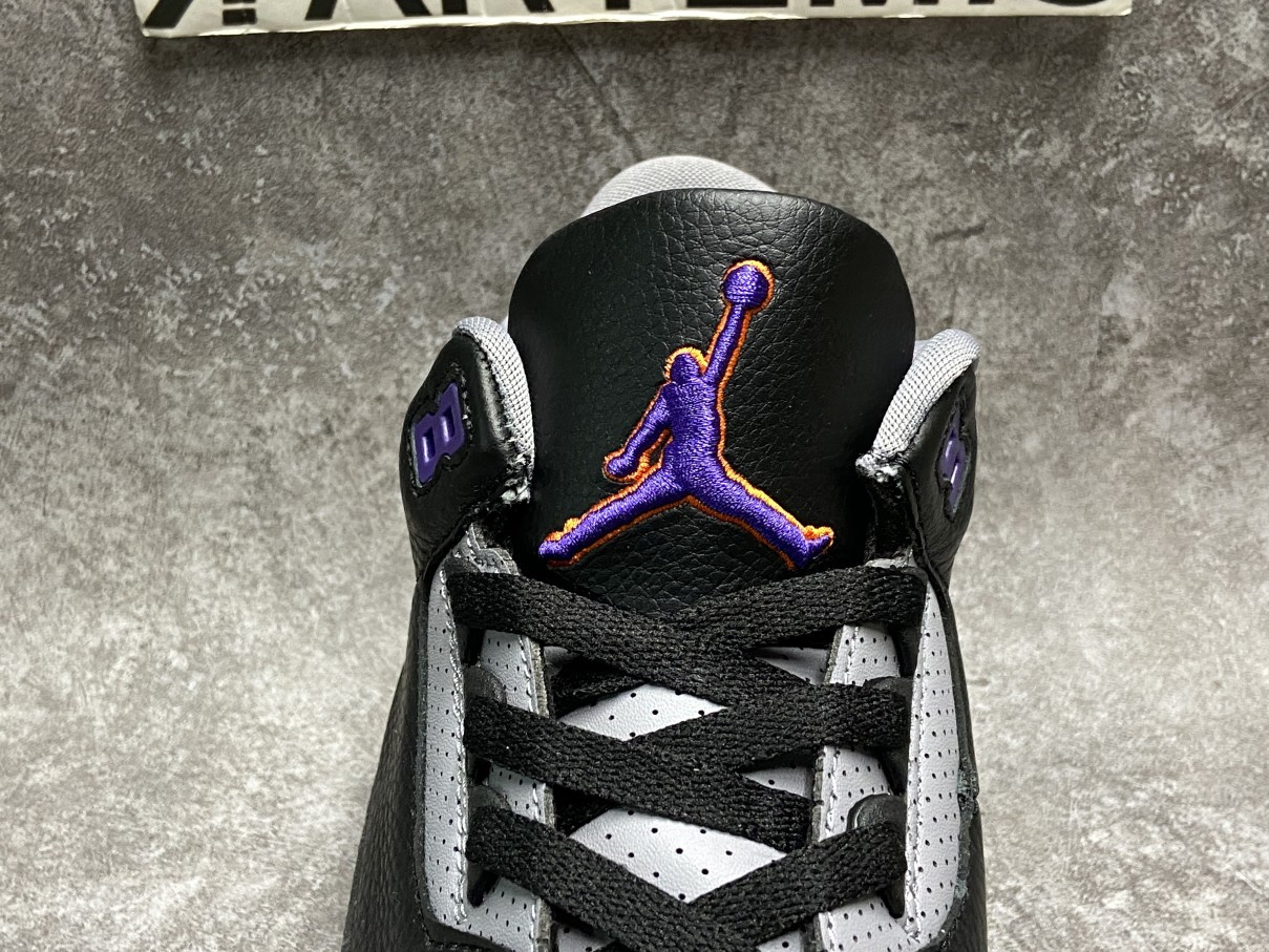Air Jordan 3 Retro Black Court Purple