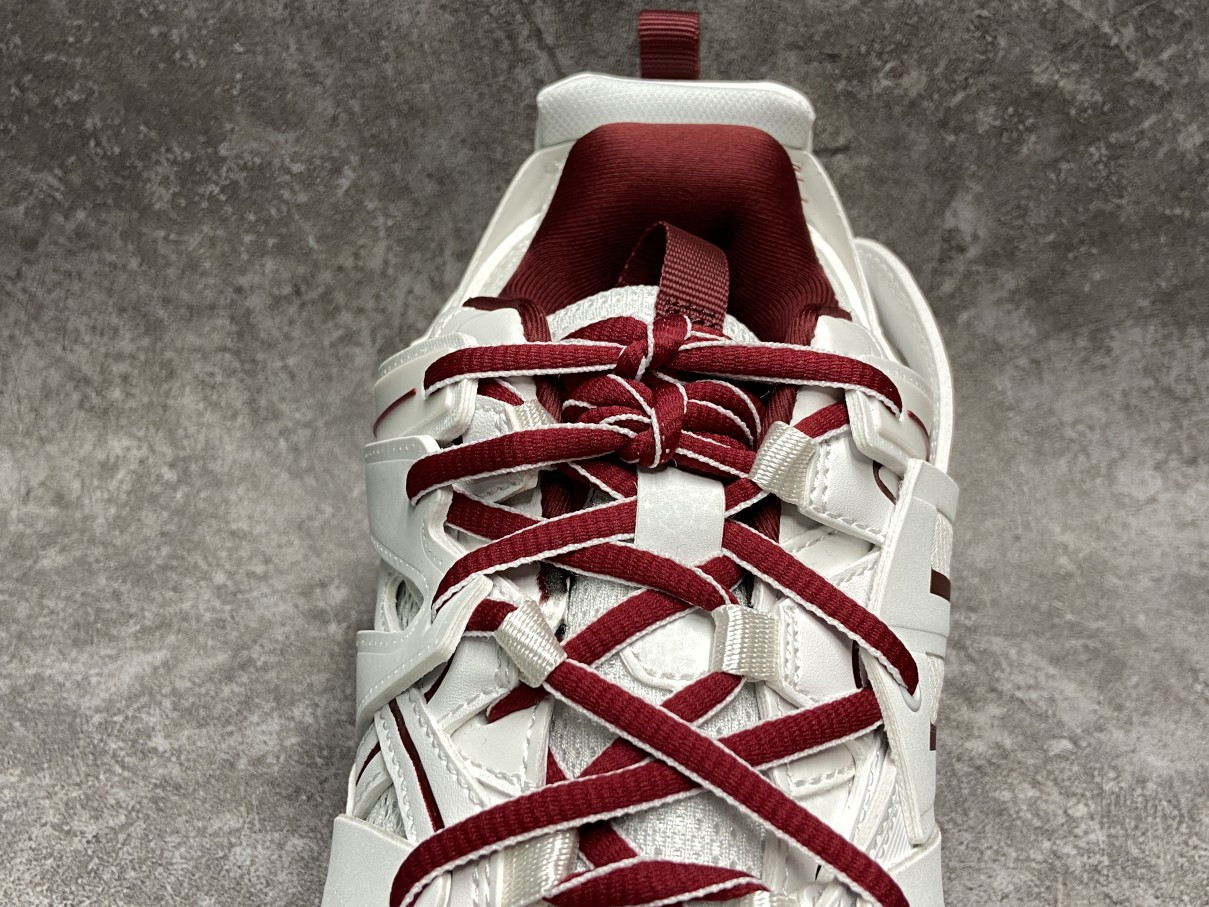 Balenciga Track White Burgundy
