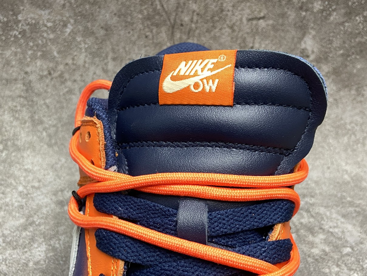 OFF WHITE x Nike Dunk Low x FL Orange Navy Blue White