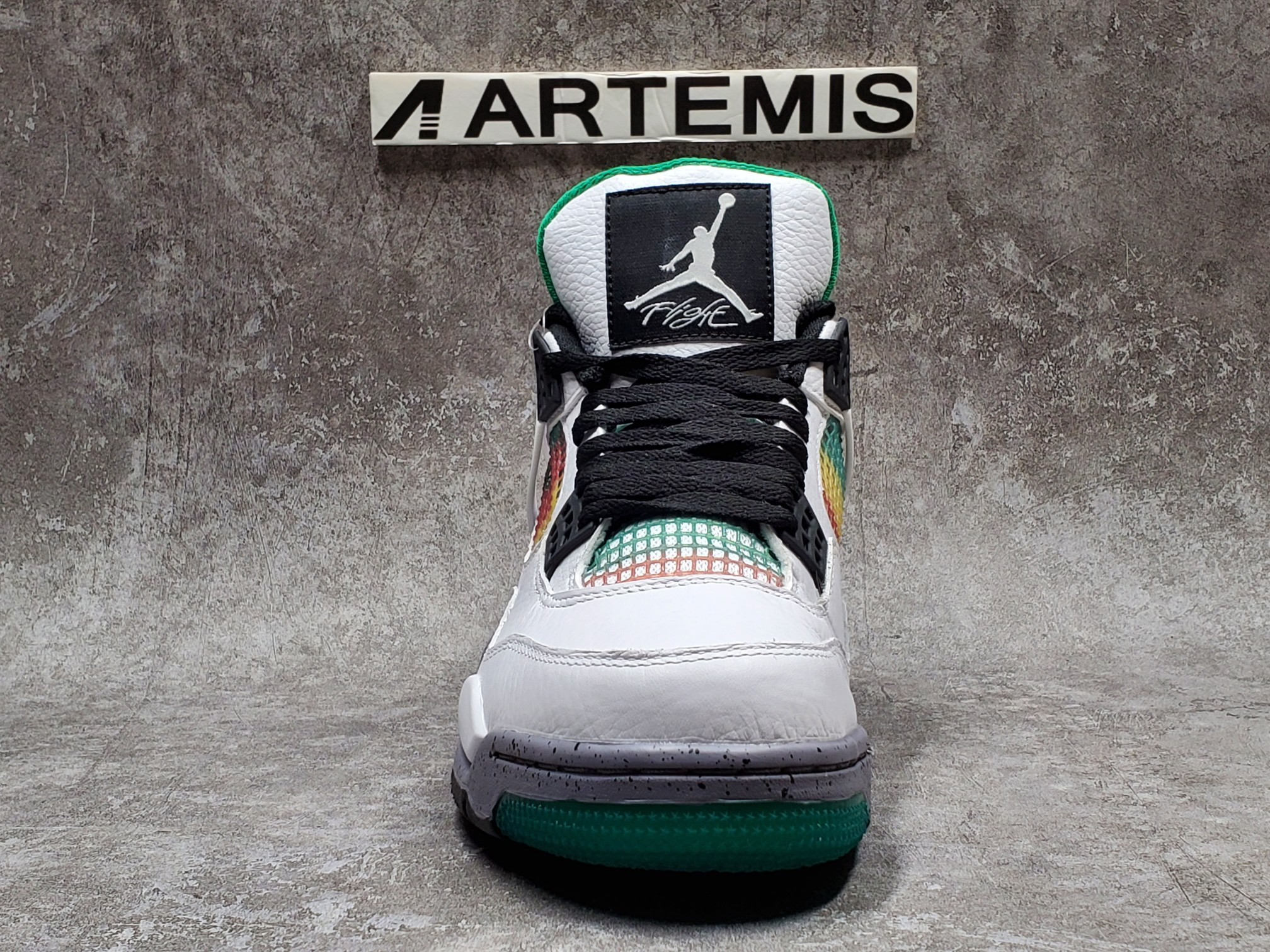 Air Jordan 4 Retro Lucid Green Rasta