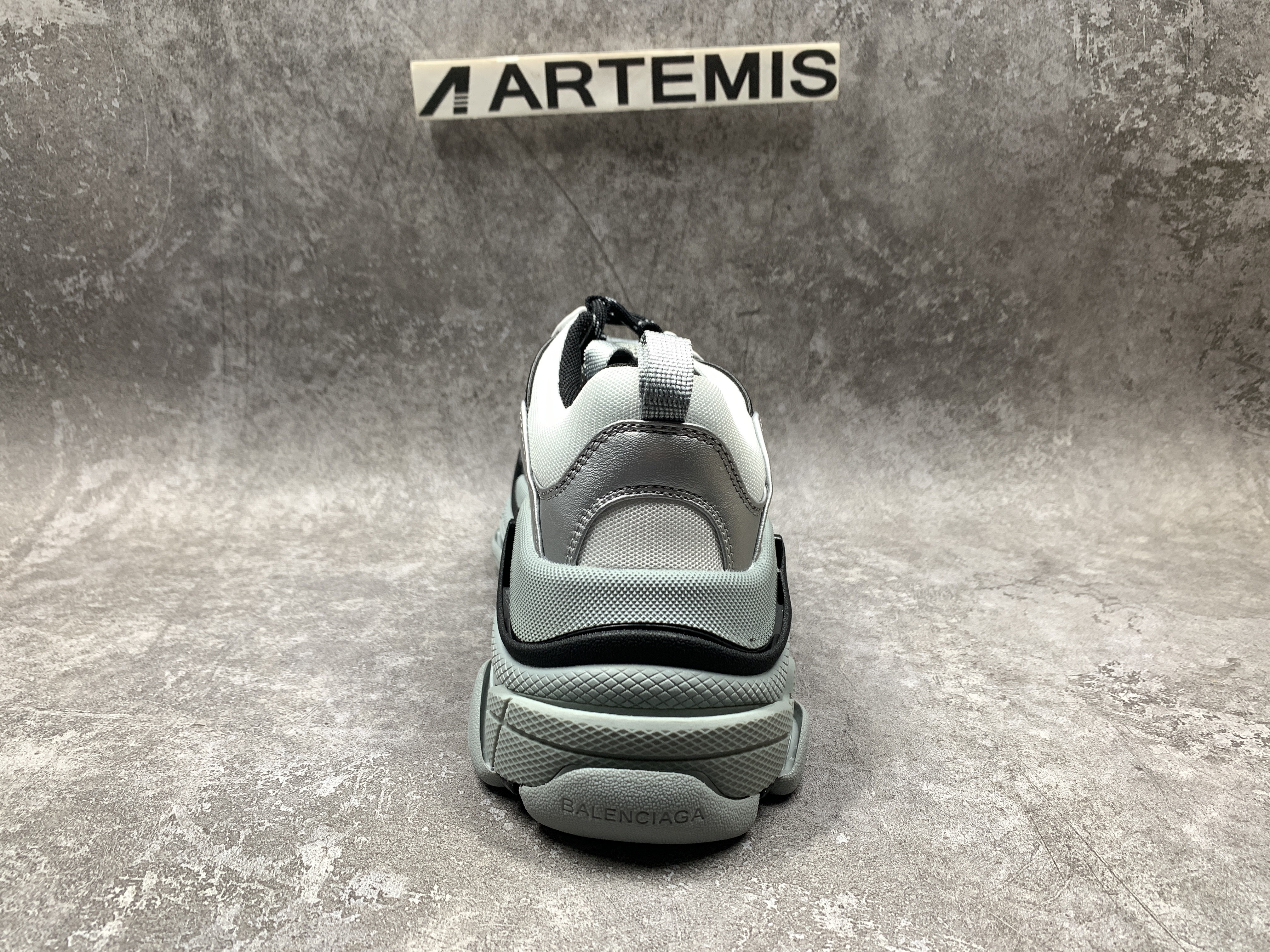 Balenciga Triple S Black Silver