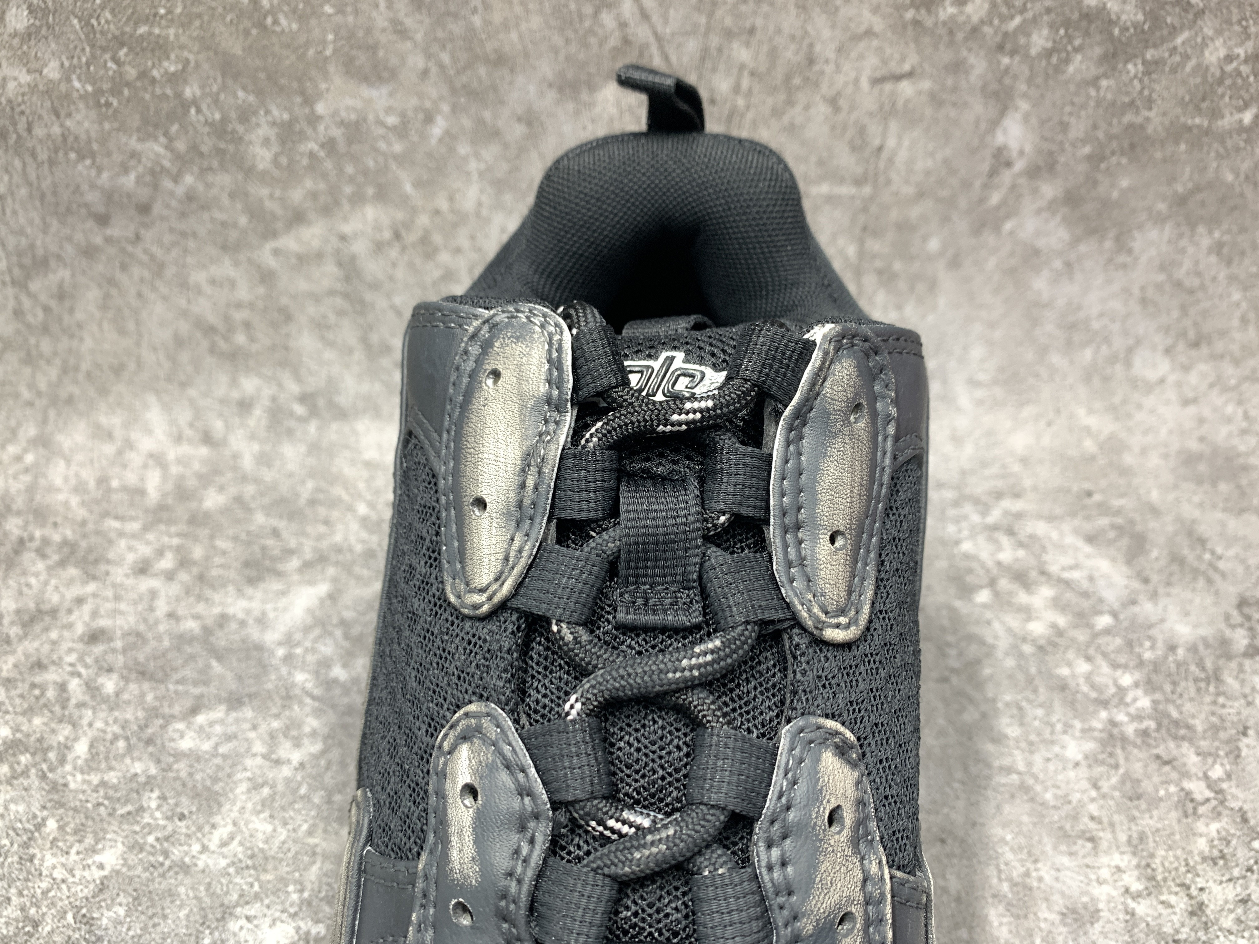 Balenciga Black Faded Triple S Sneakers