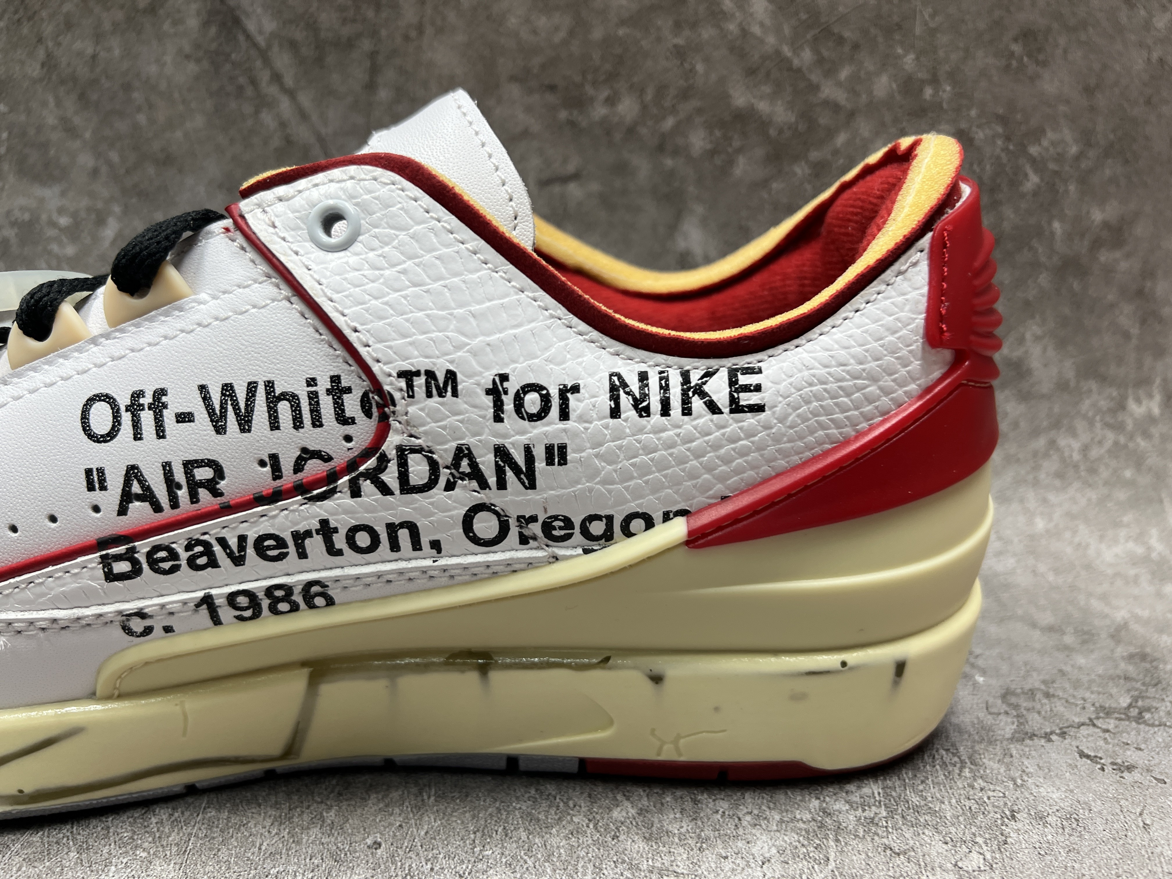 Air Jordan 2 Retro Low SP Off-White White Red