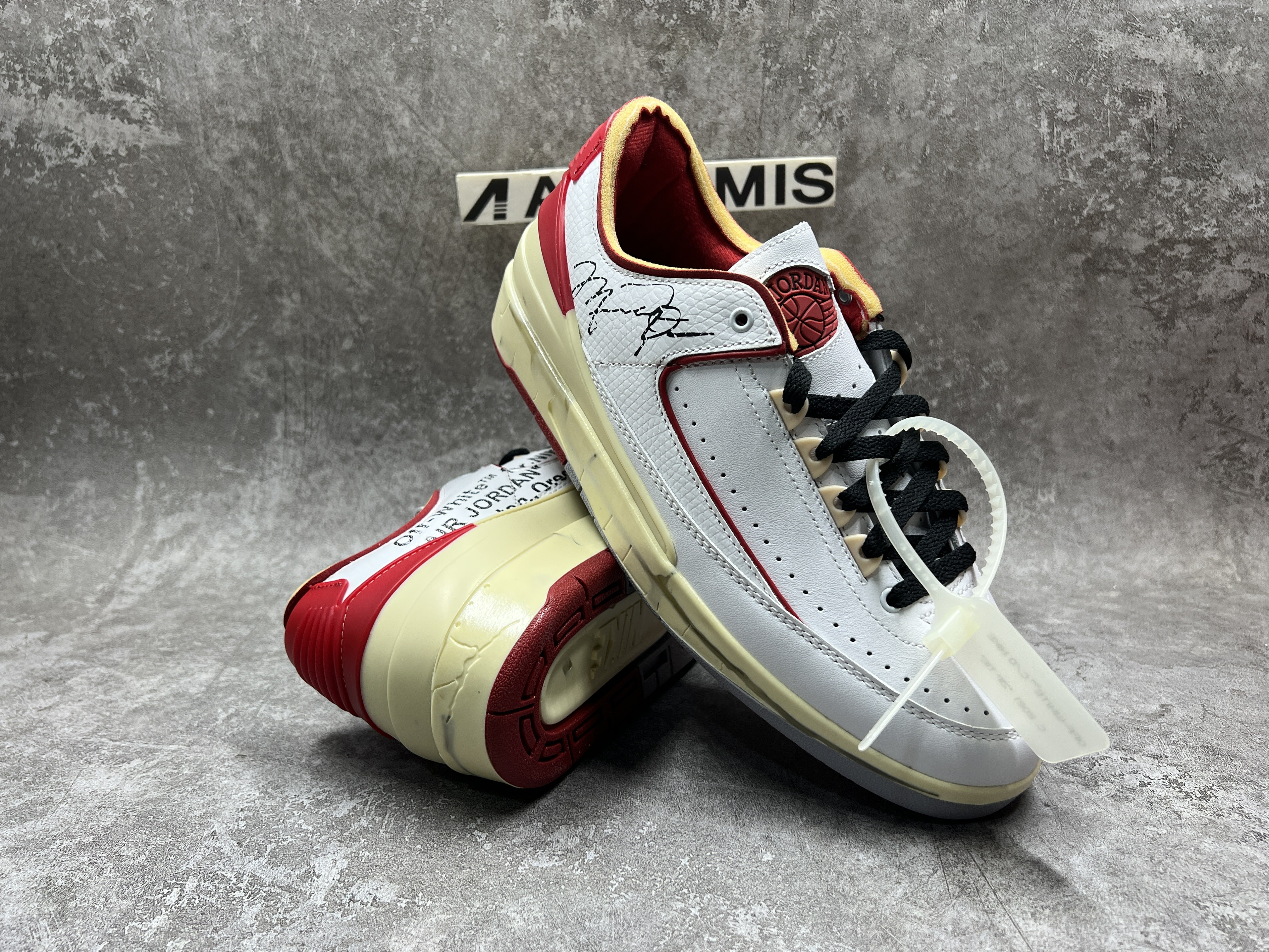 Air Jordan 2 Retro Low SP Off-White White Red