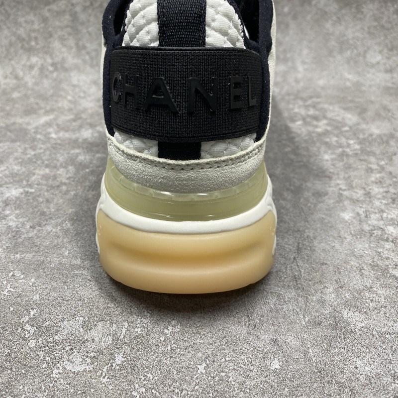 Ch*el white ivory cc sneakers