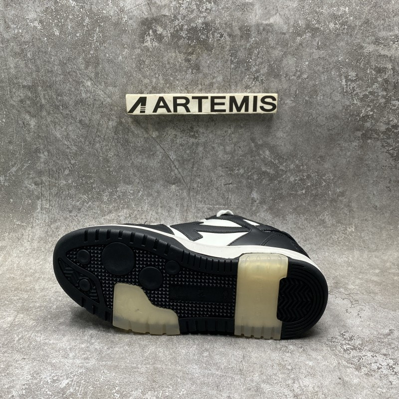 OFF-WHITE Out Of Office OOO Low Tops White Black White
