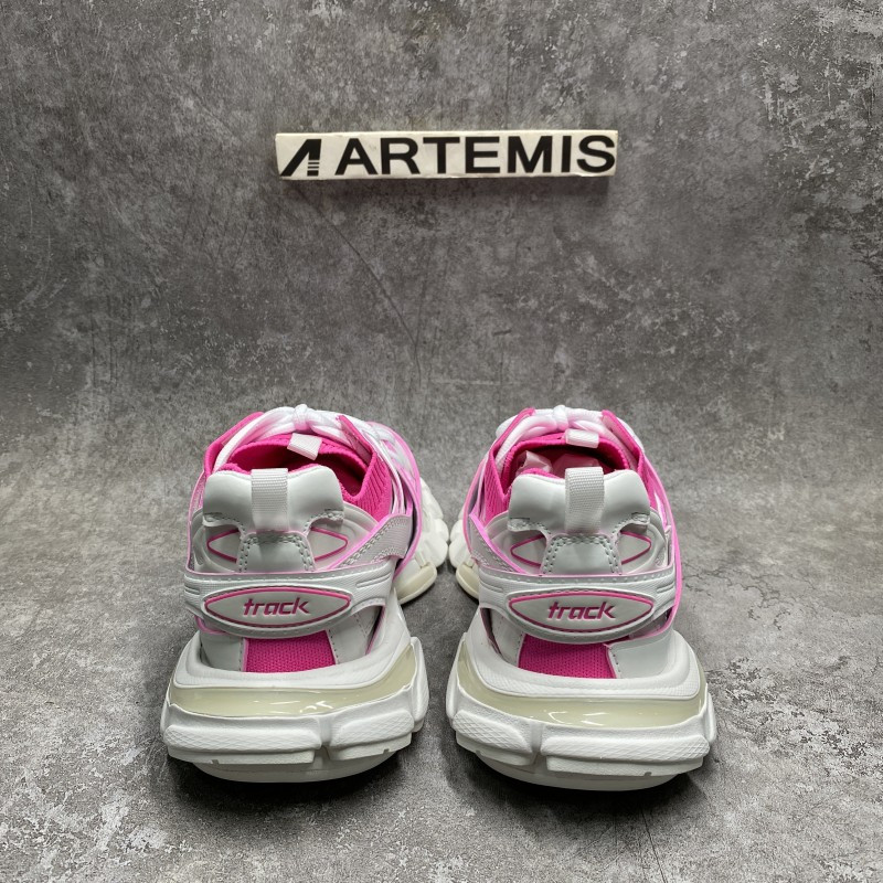 Ba*len*cia*ga track sock white pink