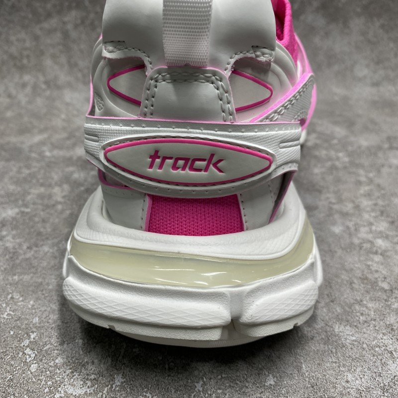 Ba*len*cia*ga track sock white pink