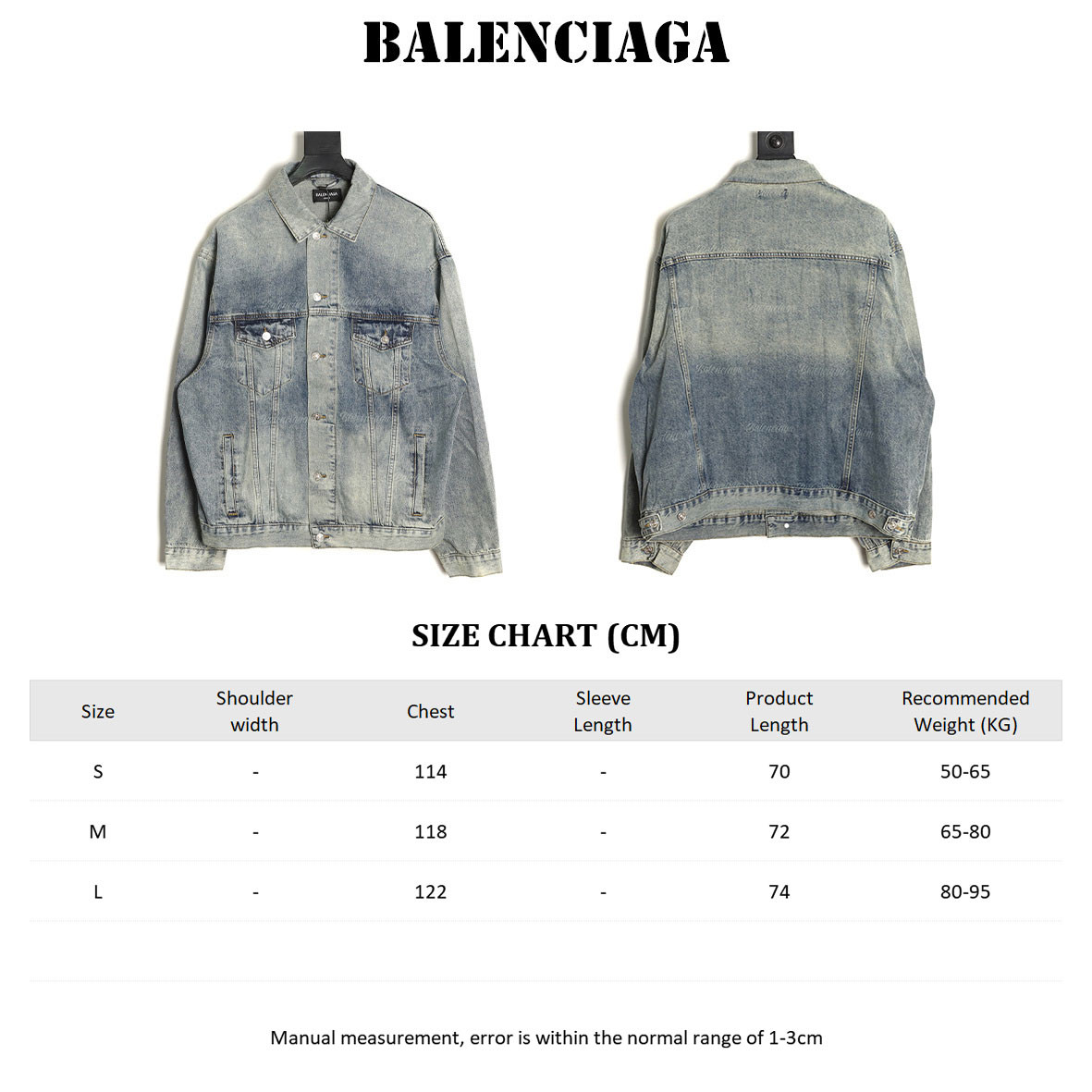 Ba*len*cia*ga denim coats
