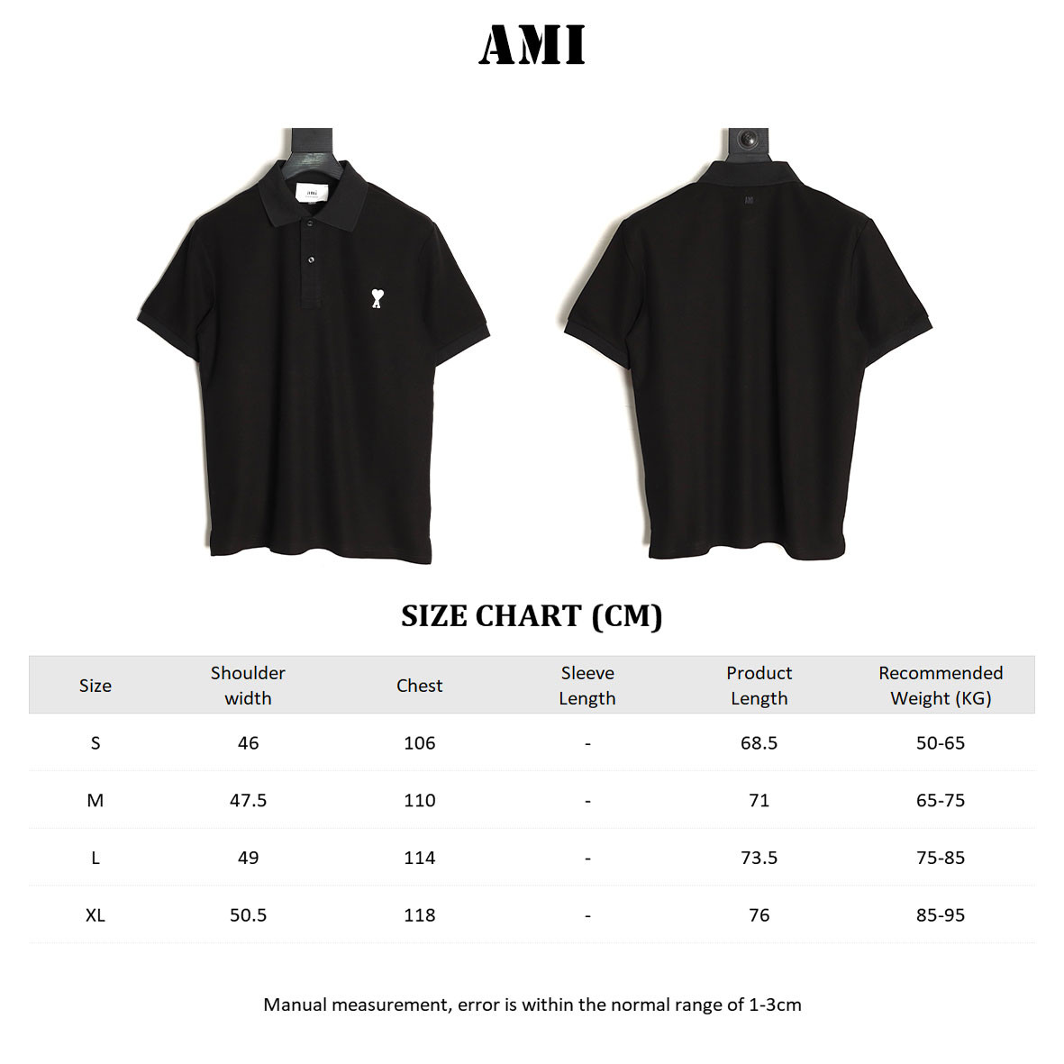 Ami 25SS Short-sleeved Polo shirt