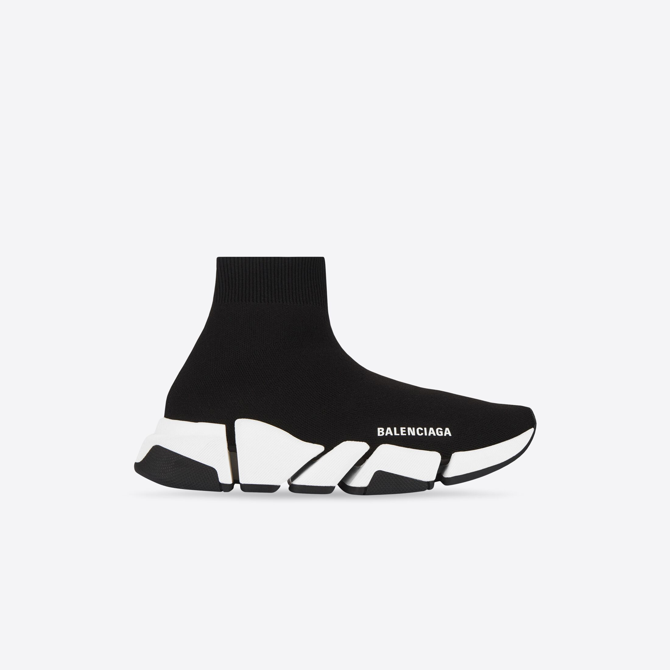 Balenciga Speed 2.0 Sneaker In Black White