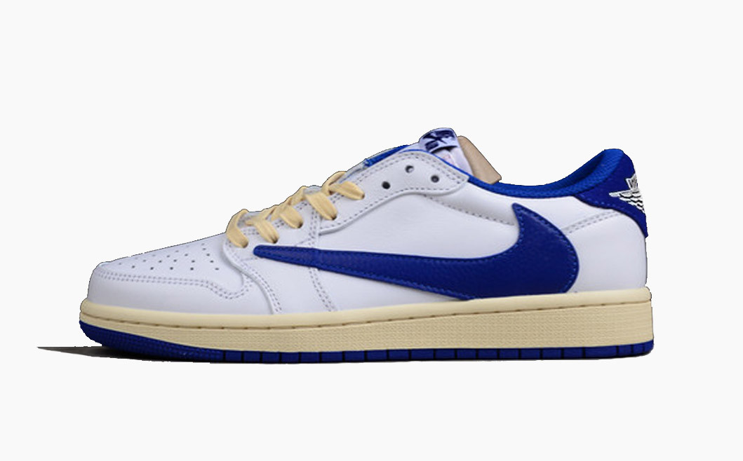 Travis Scott x Air Jordan 1 Low White Blue