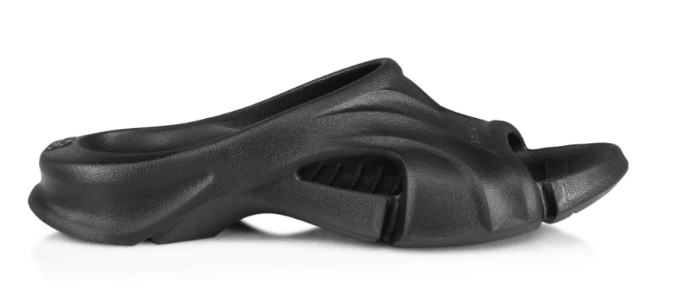 Balenciga Mold Slides Black (run one size bigger)