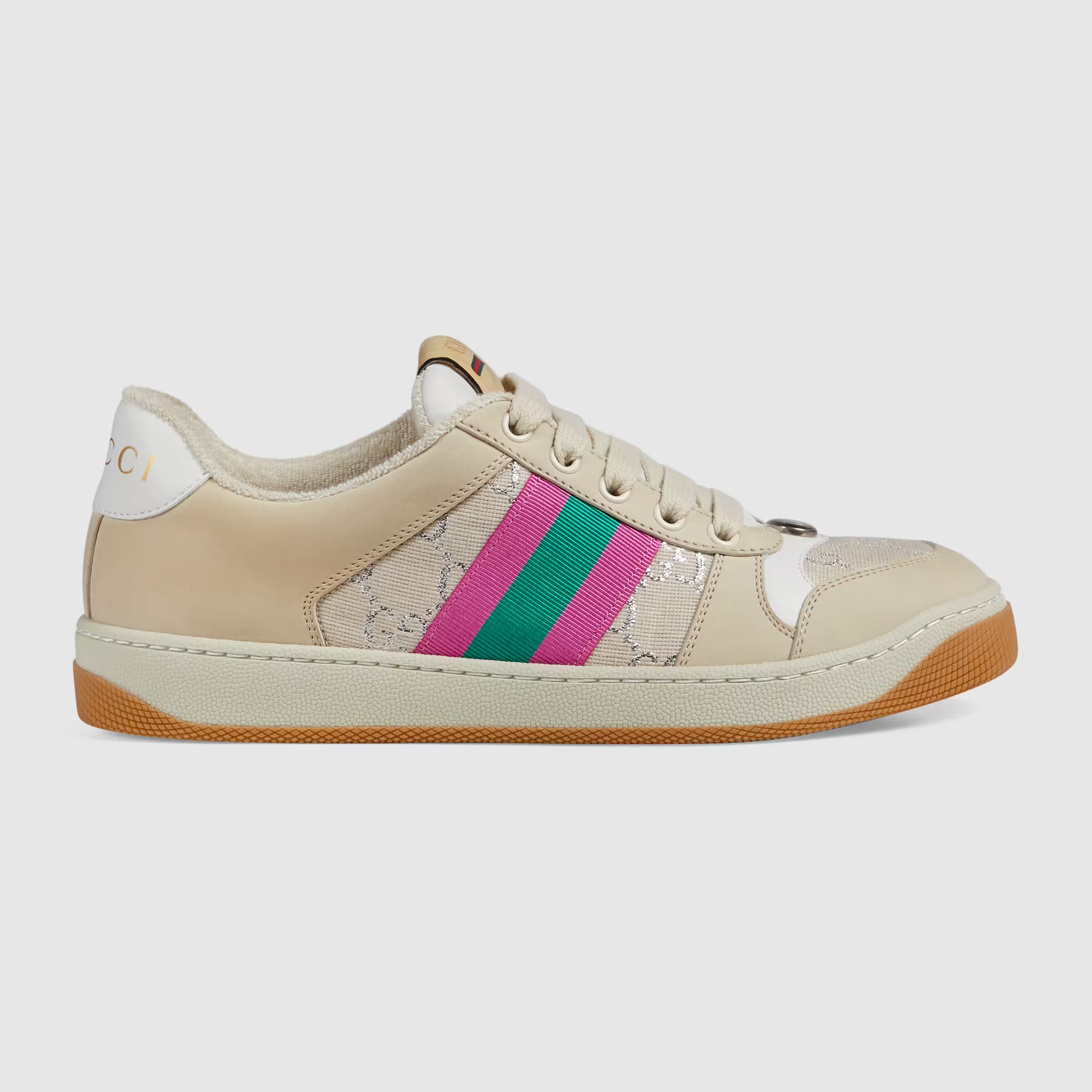 GC Screener Leather In Green and Pink