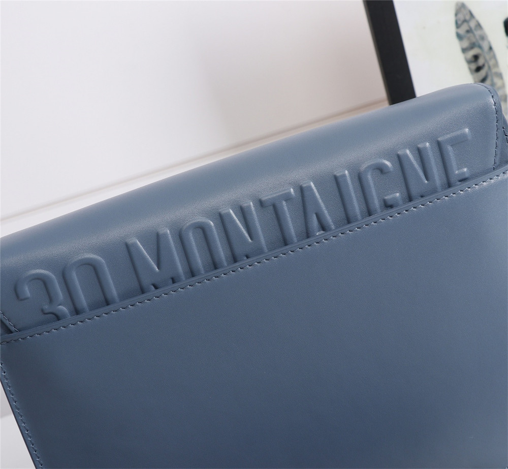 large D*or bobby bag blue box calfskin
