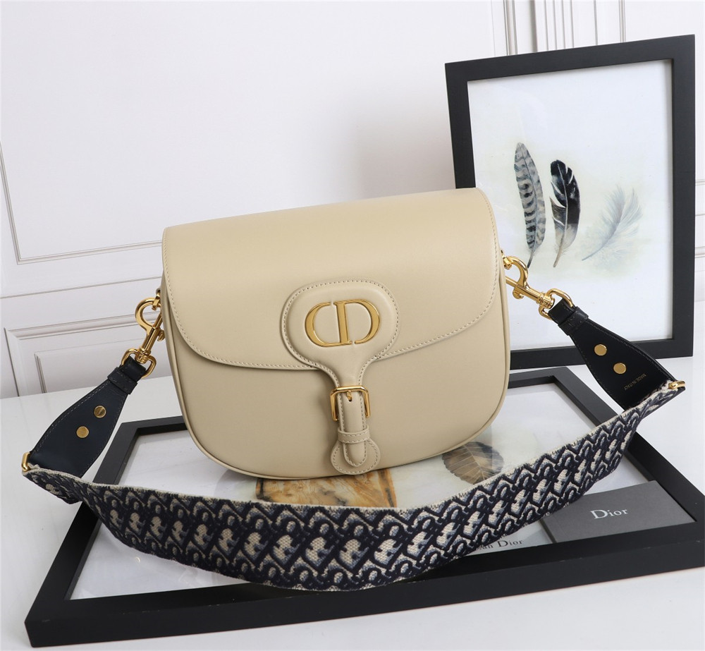 large D*or bobby bag beige box calfskin