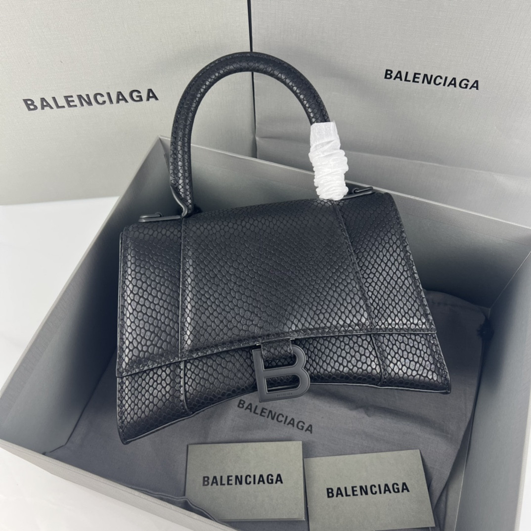 Ba*len*cia*ga women's hourglass small handbag l9 x h5,5 x w3,9 inch