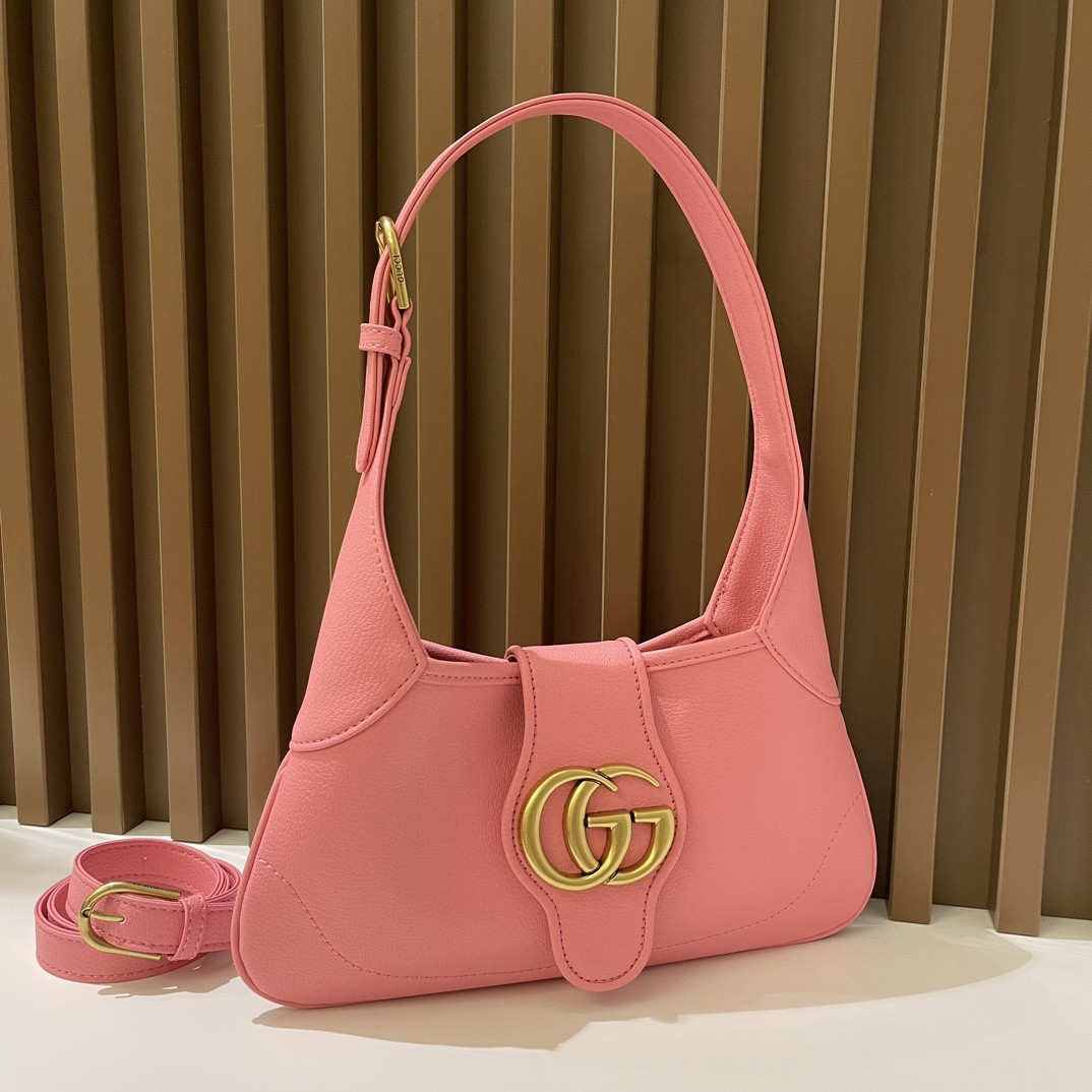 G*u*i aphrodite shoulder bag pink 27 x 13.5 x 2 cm